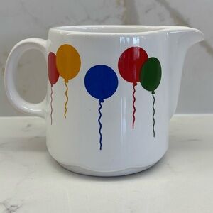 Vintage Waechtersbach Balloon Pitcher West Germany Ceramic 1970s Colorful Rare